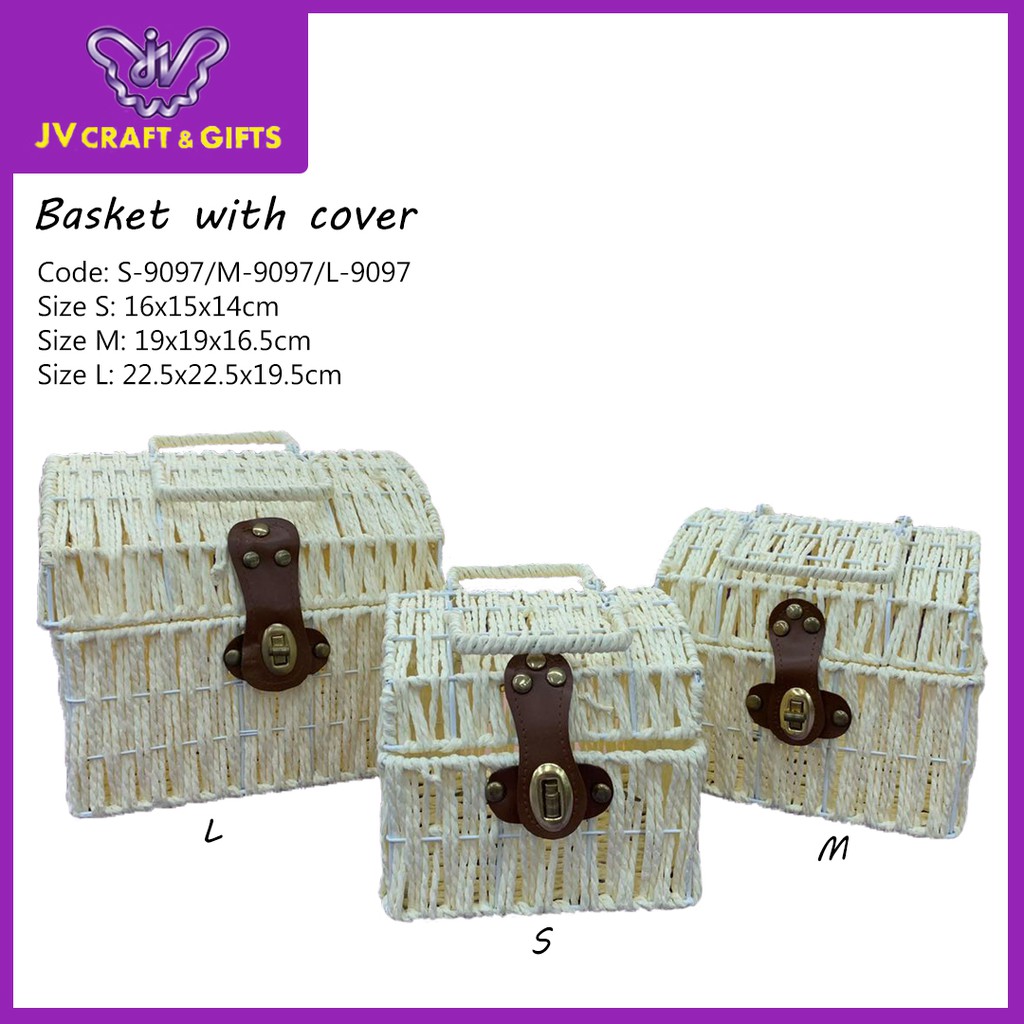 Bakul hantaran Bakul Hamper Bakul Rottan with handle Bakul hantaran Bakul Hamper Bakul Rottan with handle
