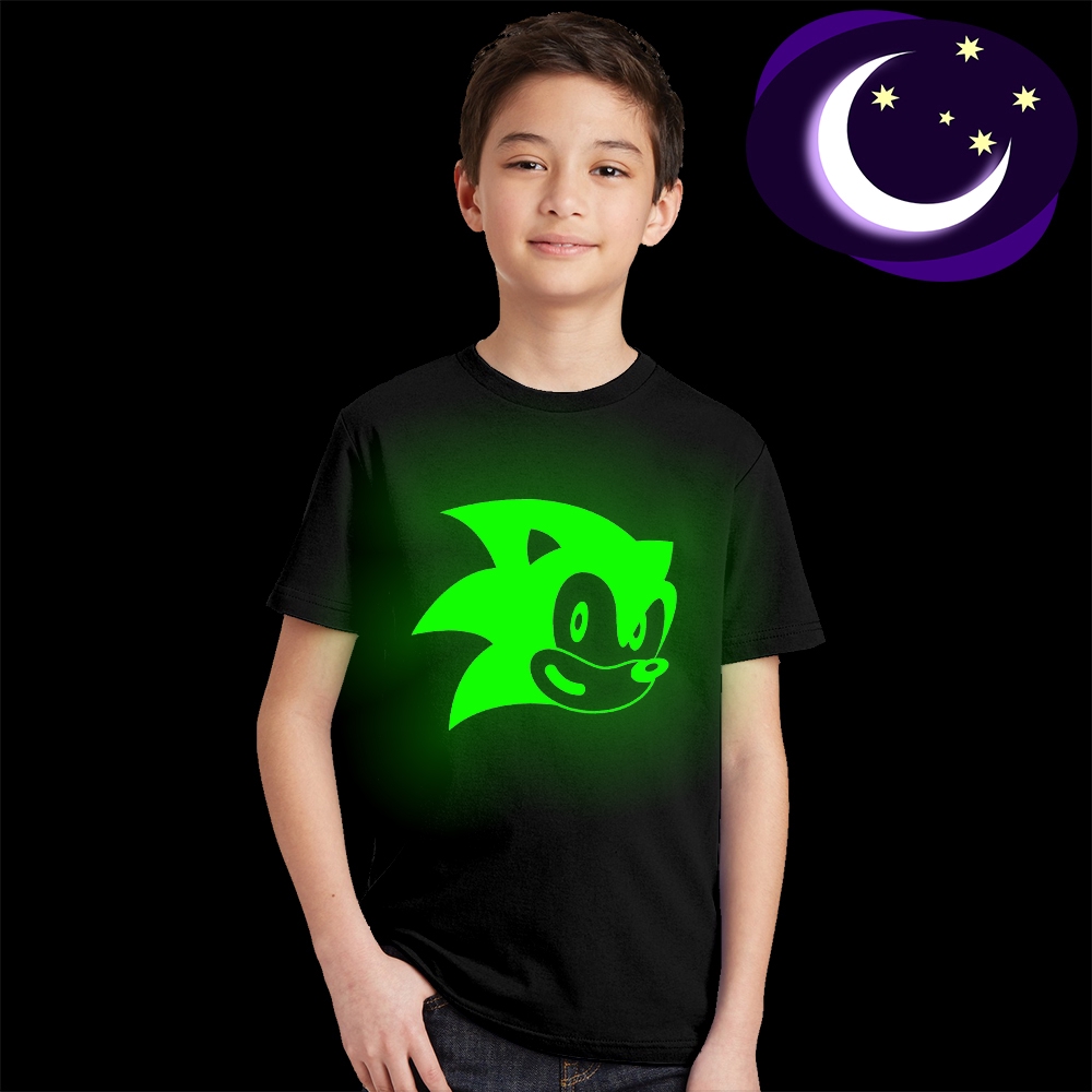 Kid//Youth Son-ic The Hedg-ehog T-Shirts 3D Long Sleeve Tees for Girls Boys