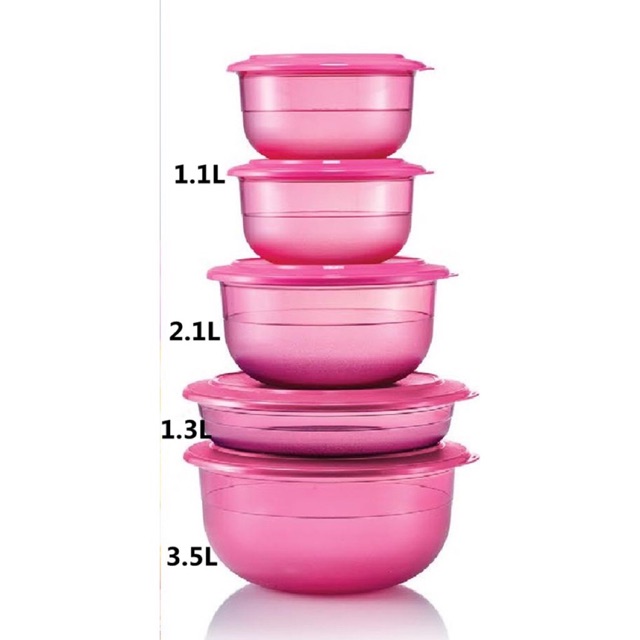 Tupperware Pink Quartz Full Set Level Jun 2020 Shopee Malaysia