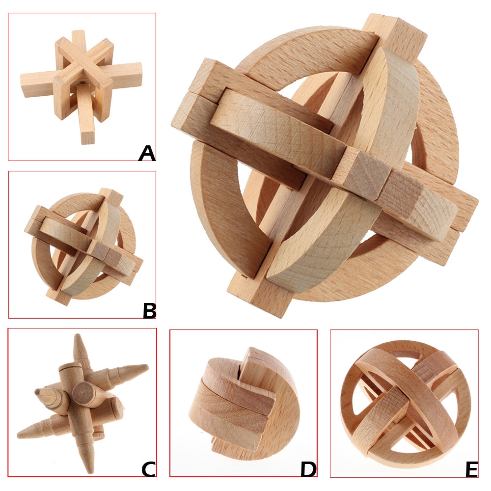 wooden iq puzzle