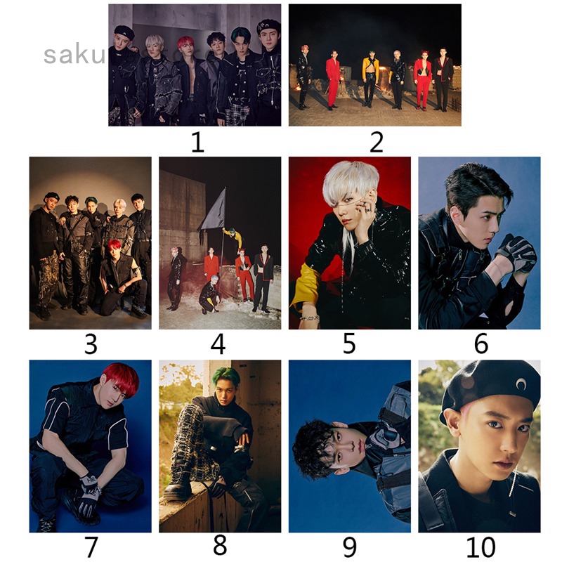 Kpop Exo New Album Obsession Posters Baekhyun Kai Sehun Suho Poster For Fan Shopee Malaysia