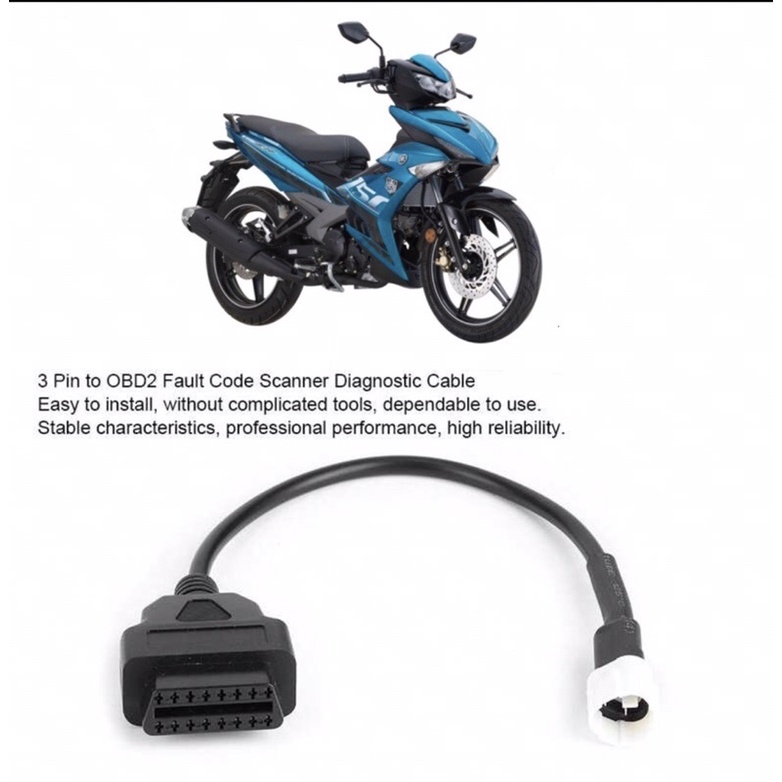 Yamaha Y15 V2 Mt15 Ecu Scanner Reset Engine Light Obd2 Scanner Cable Shopee Malaysia