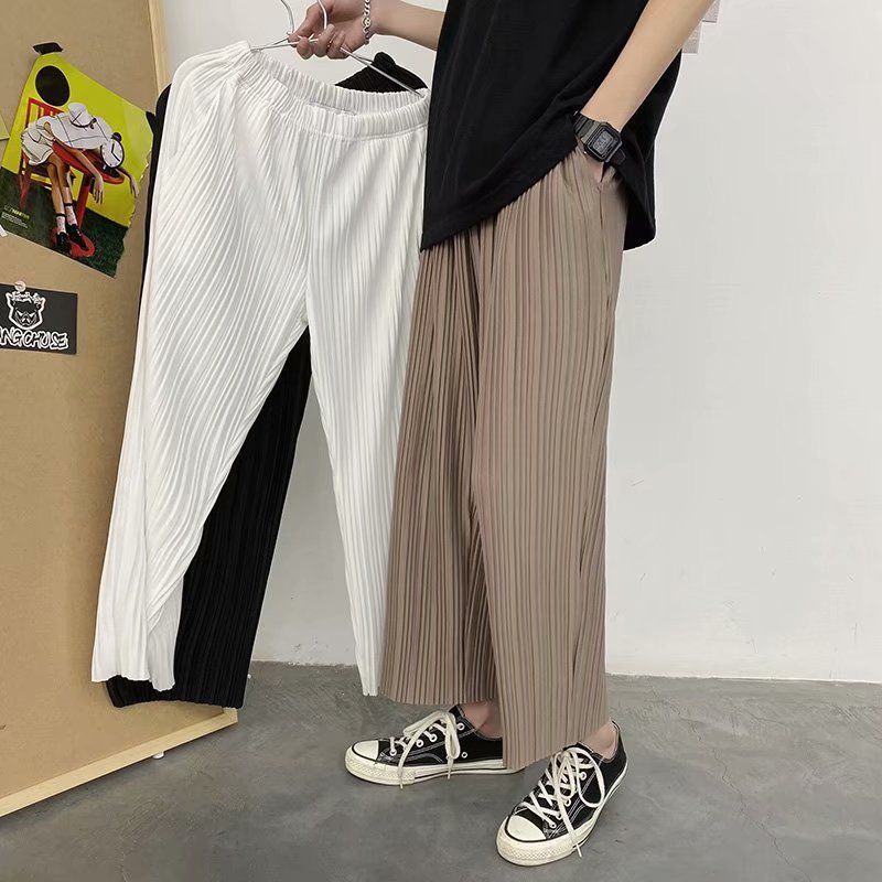 Hot Summer Thin Loose Pants Men's Korean Fashion Ruffian Handsome Loose