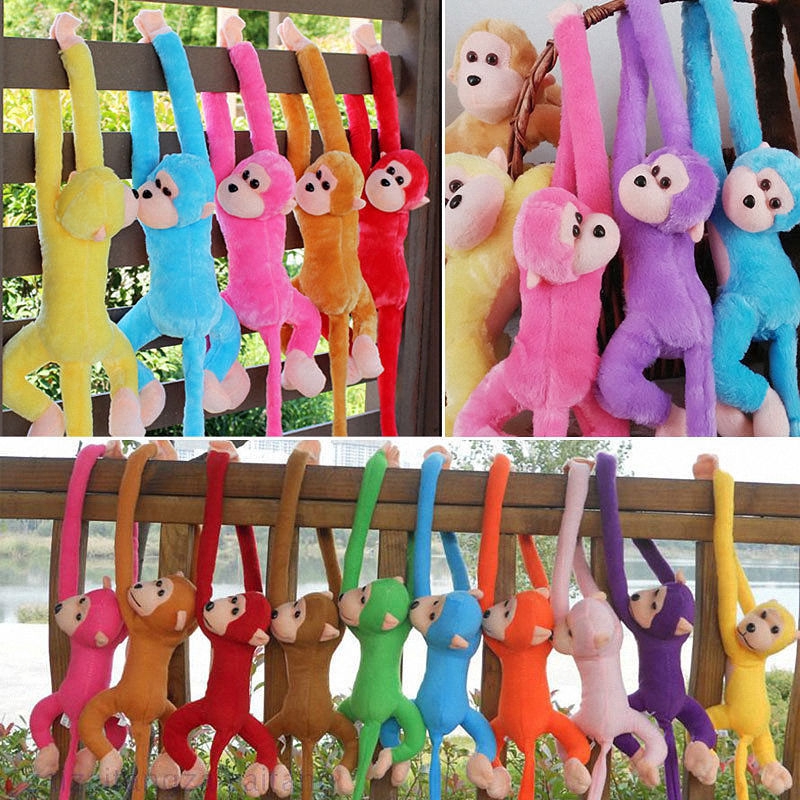 Baby Kids Soft Plush Toys Cute Colorful Long Arm Monkey Stuffed Animal Doll Gift 