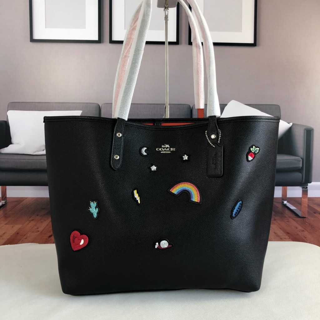 black tote bag coach