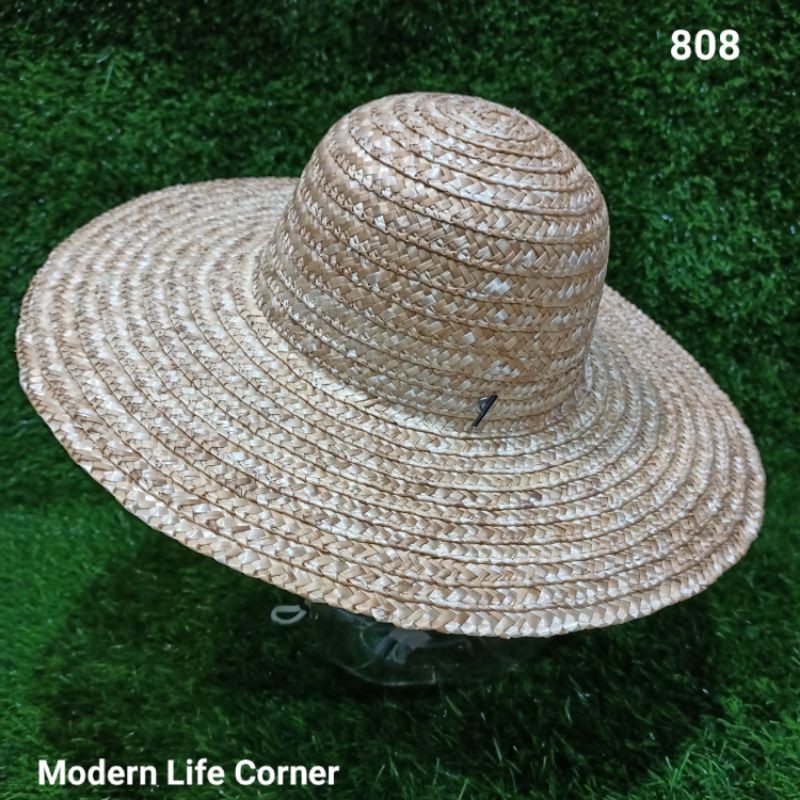 Topi Jerami Petani/Nelayan # Handmade Straw Sun Shade #Straw Hat ...