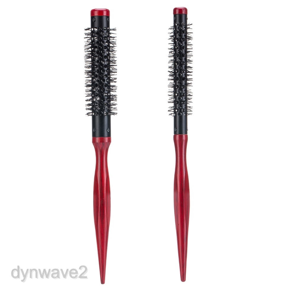2x Roller Round Men S Hair Brush Nylon Bristle Styling Comb
