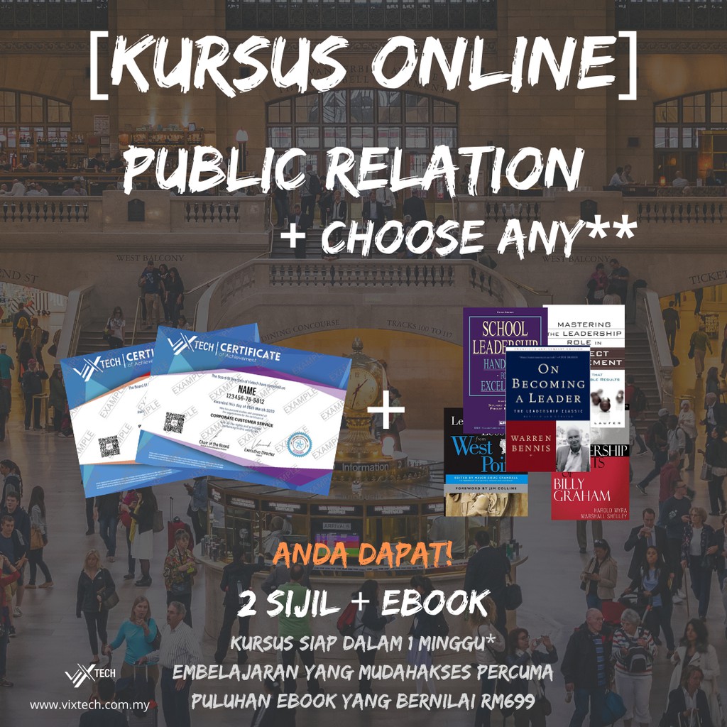 Kursus Online Perhubungan Awam Free Satu Kursus Public Relation Online Course Free One Course Shopee Malaysia