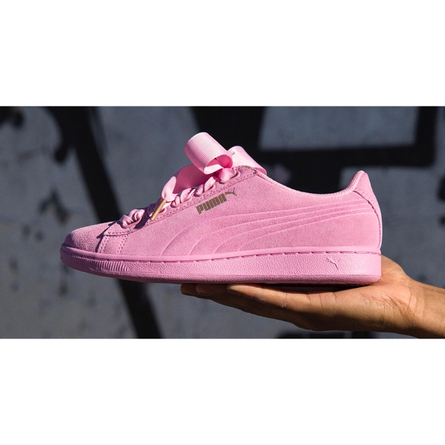 puma vikky ribbon pink