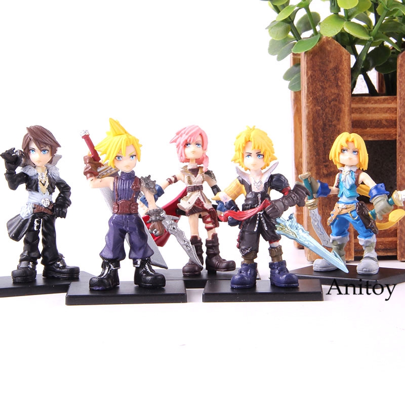 5pcs Set Cloud Strife Dissidia Final Fantasy Color Transparent Action Figure Shopee Malaysia - strife copy roblox