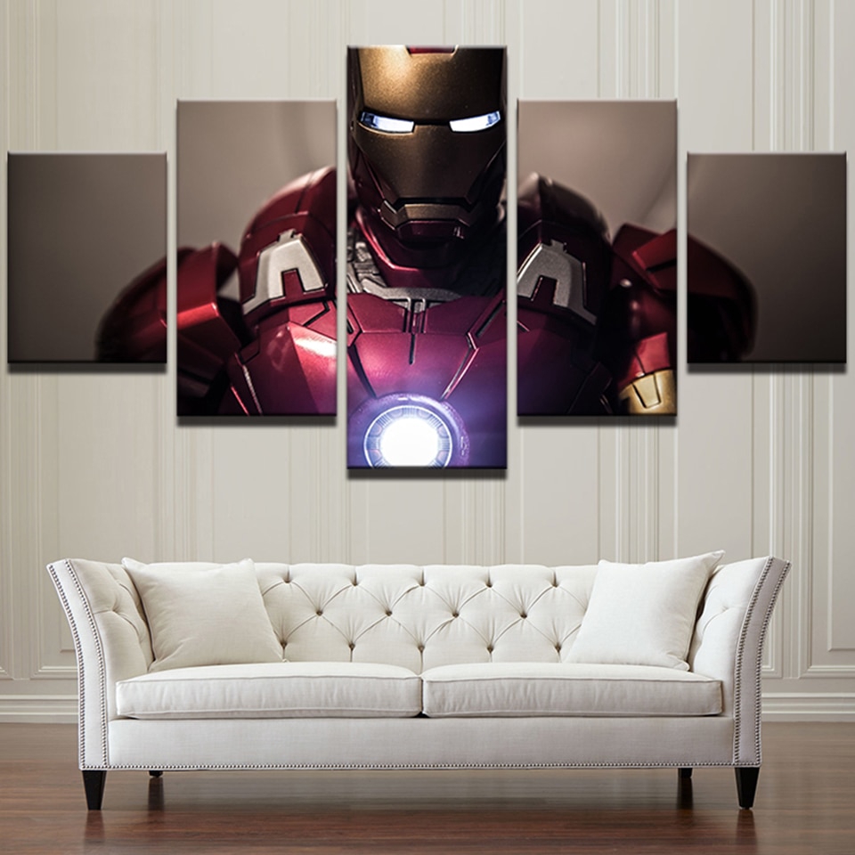 Cha Iron Man Marvel Movie Wall Hanging Picture Home Bedroom Decor