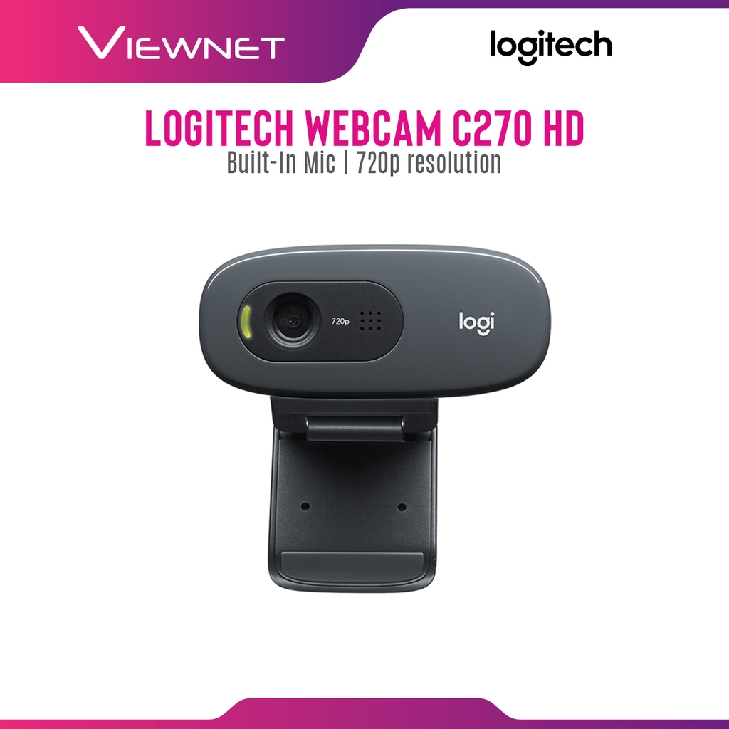 Logitech C270 HD cam with 720p Resolution, BuiltIn Noise Reducing