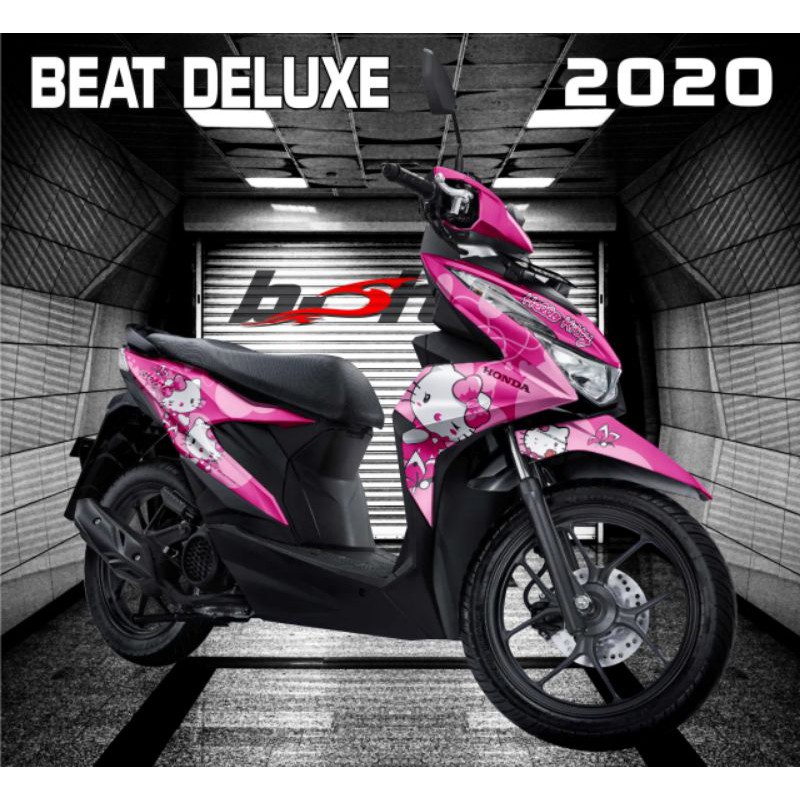 Honda Beat New 2020 Pink Motif Hello Kitty Decal Sticker Shopee Malaysia