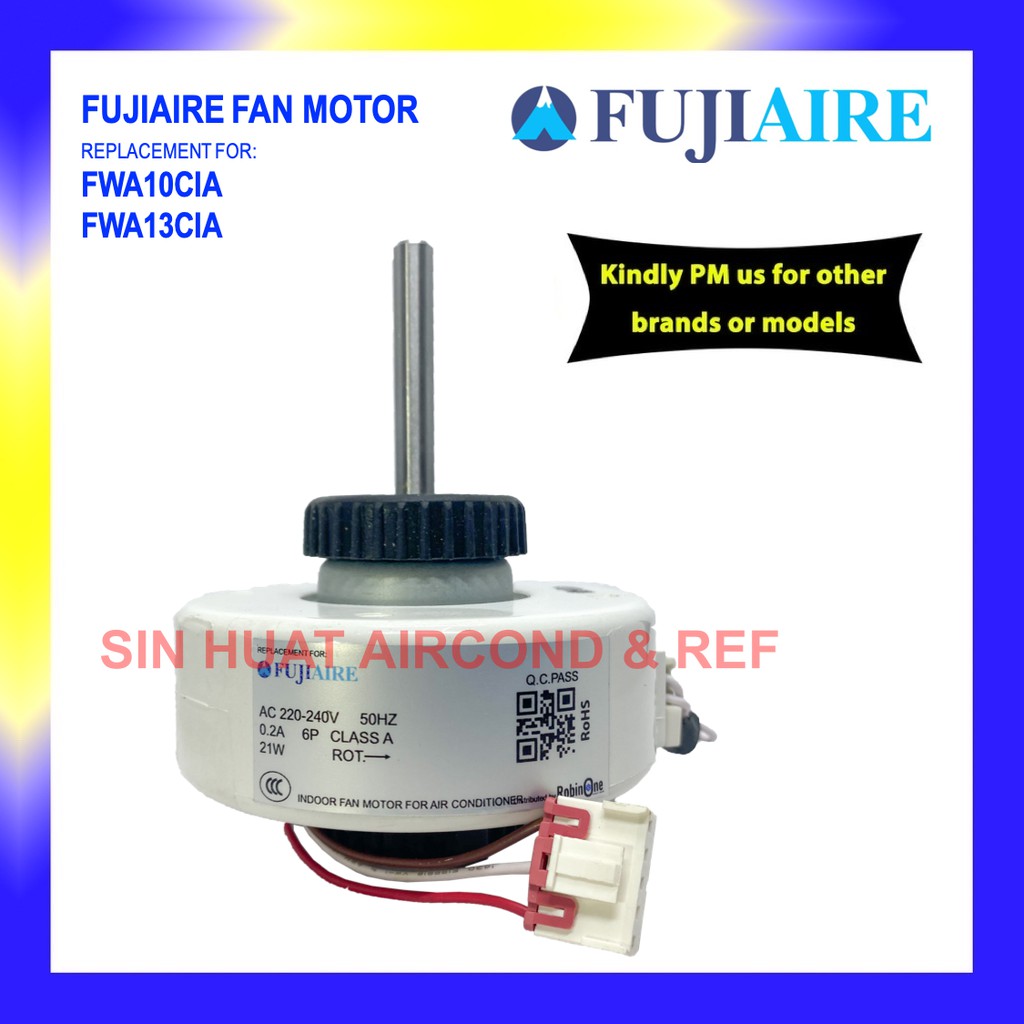 Fujiaire Indoor Fan Motor Fujiair FWA10CIA / FWA13CIA Replacement Motor Indoor Unit Fan Motor