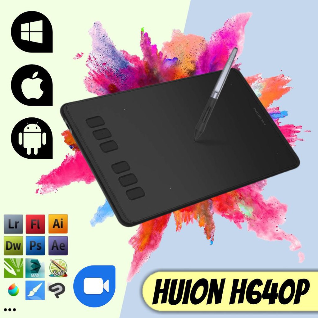 🔥First 20unit Offer🔥 HUION Inspiroy H640P Graphics Drawing Tablet