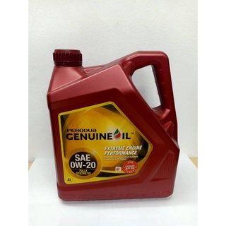 Perodua Engine Oil 0w-20 Fully Synthetic (4L) | Shopee Malaysia