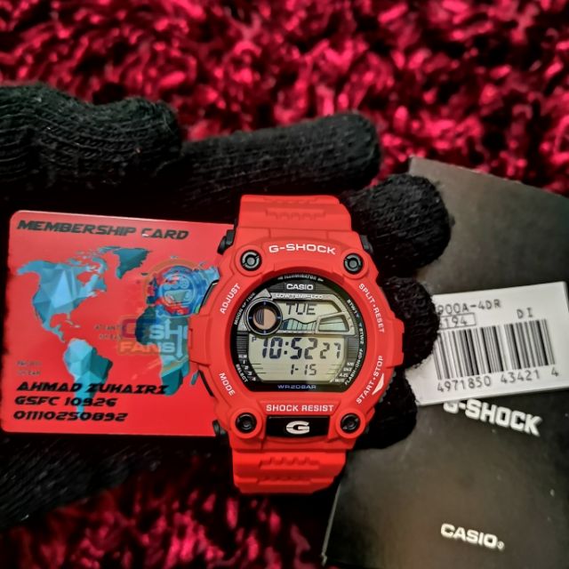 Casio G Shock G7900 4a Mat Moto Merah Original Shopee Malaysia