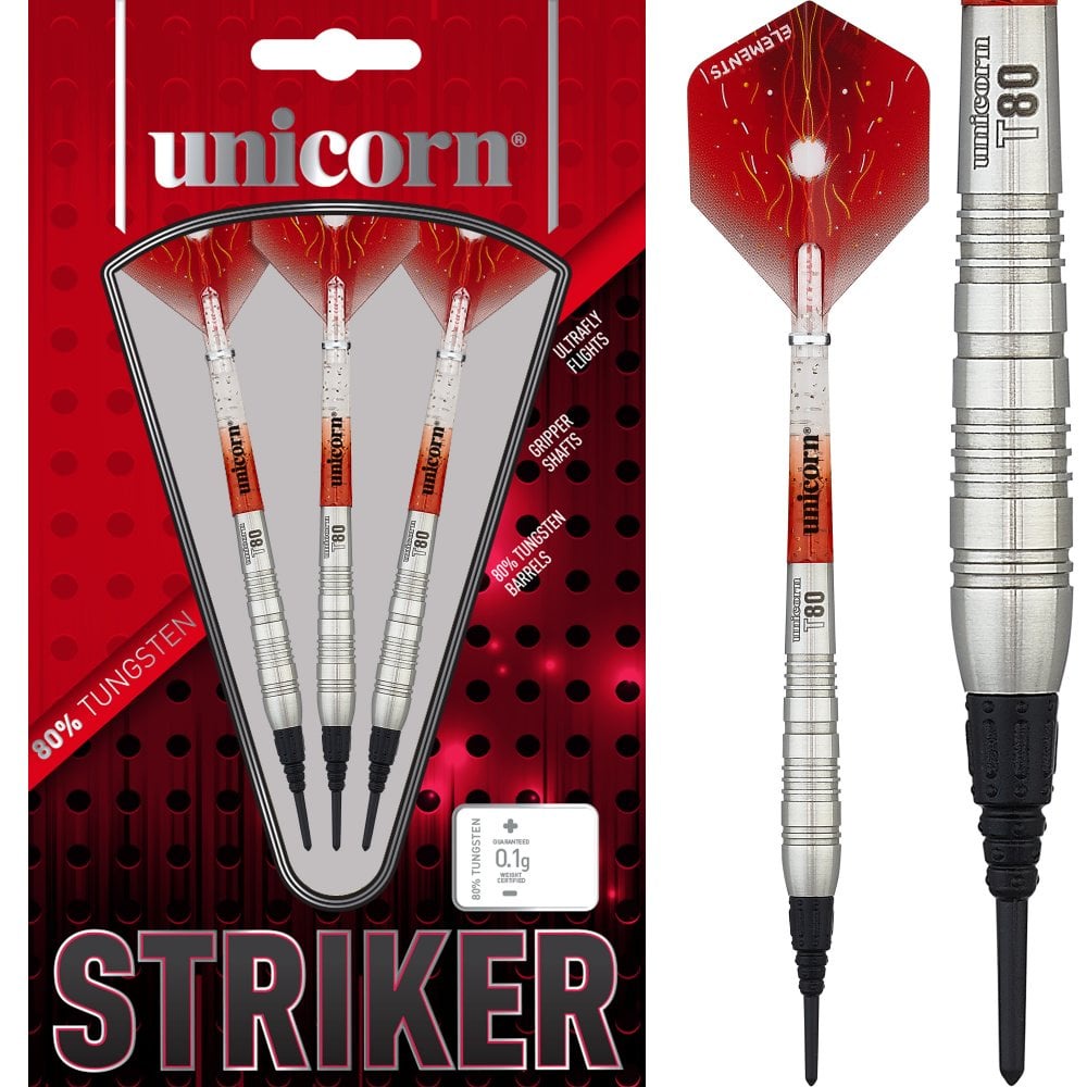 Unicorn Core XL Striker Soft Dart – 17 G, 80% Wolfram, Inkl. Case & Zubehör