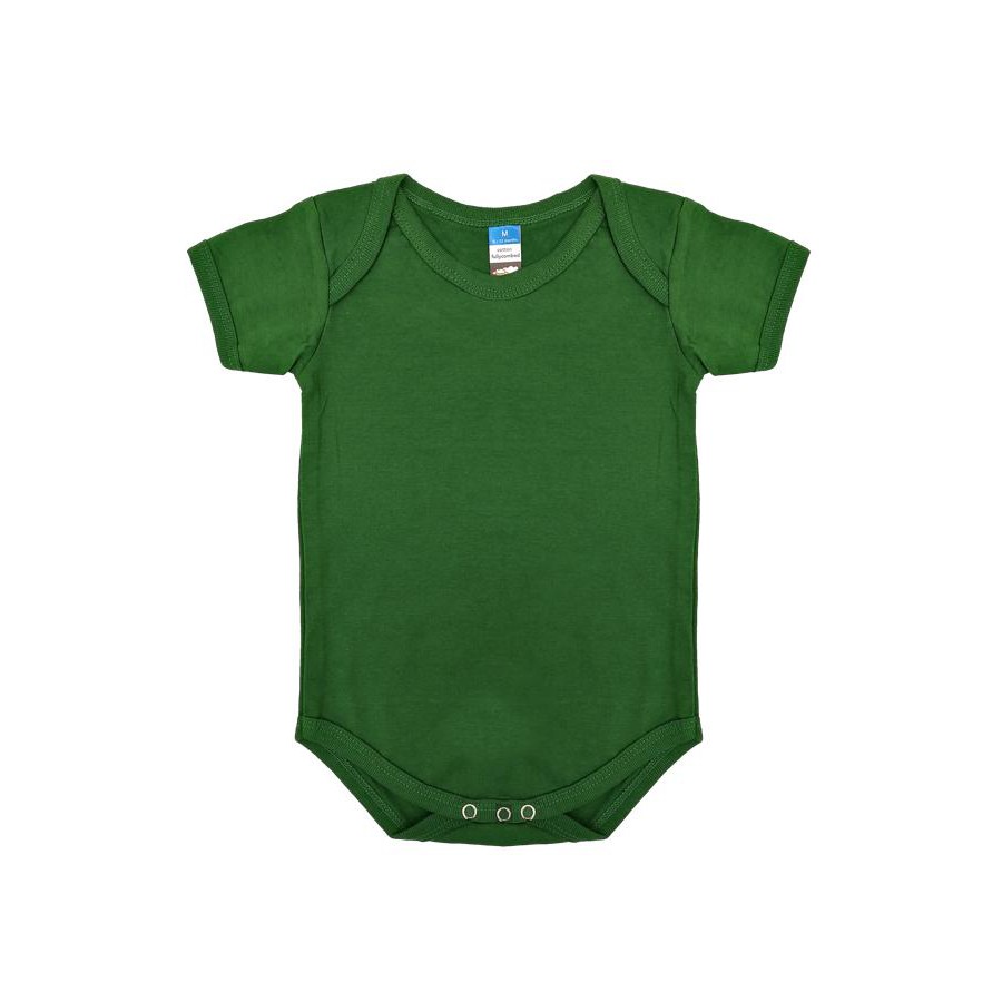 green baby romper
