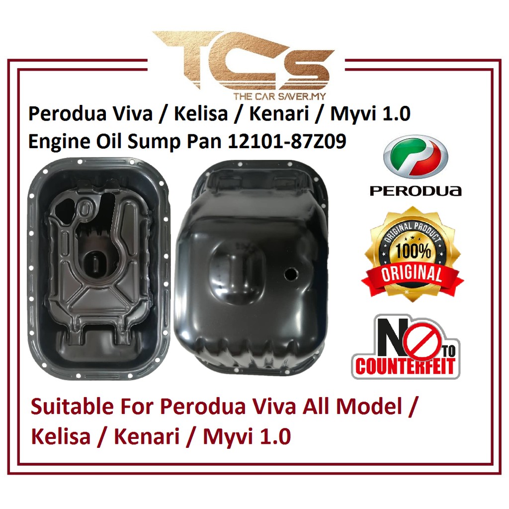 Perodua Viva/Kelisa/Kenari/Myvi 1.0 Engine Oil Sump Pan 12101-87Z09 (100% Original)