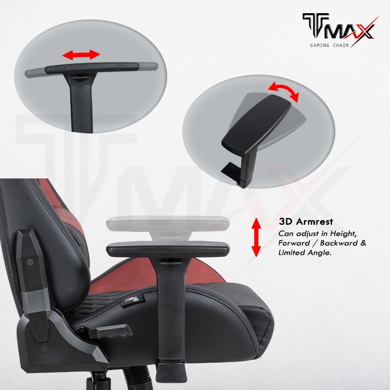 TMAX RT680 Gaming Chair with 3D Armrest Vintage Leather Ergonomic