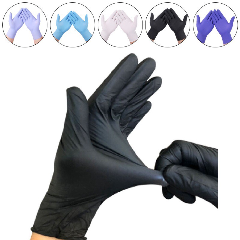 Nitrile Hand Glove Latex Rubber Powder Free Sarung Tangan Kitchen