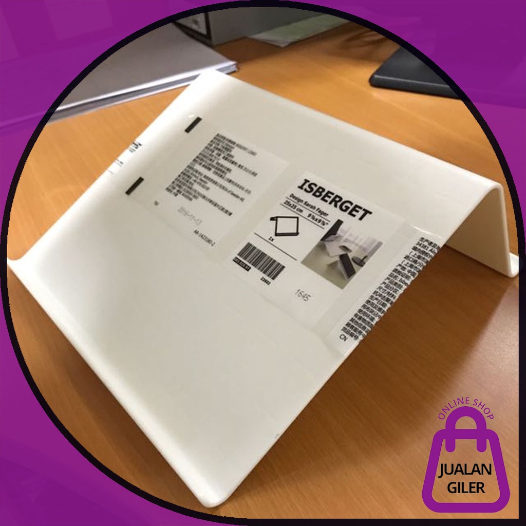 *IKEA* ISBERGET TABLET STAND WHITE COLOR 25X25CM IKEA TABLET STAND TABLET HOLDER 100 FROM