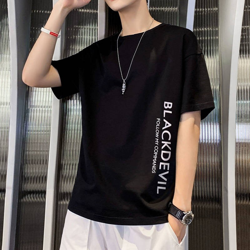 Baju T Shirt Lelaki Lengan Pendek T Shirt 2020 Musim Panas Baru Bergaya Trend Tanjung Longgar Pakaian Baju Terendah Laki Laki Muda Belas Kasihan Saiz Besar Shopee Malaysia