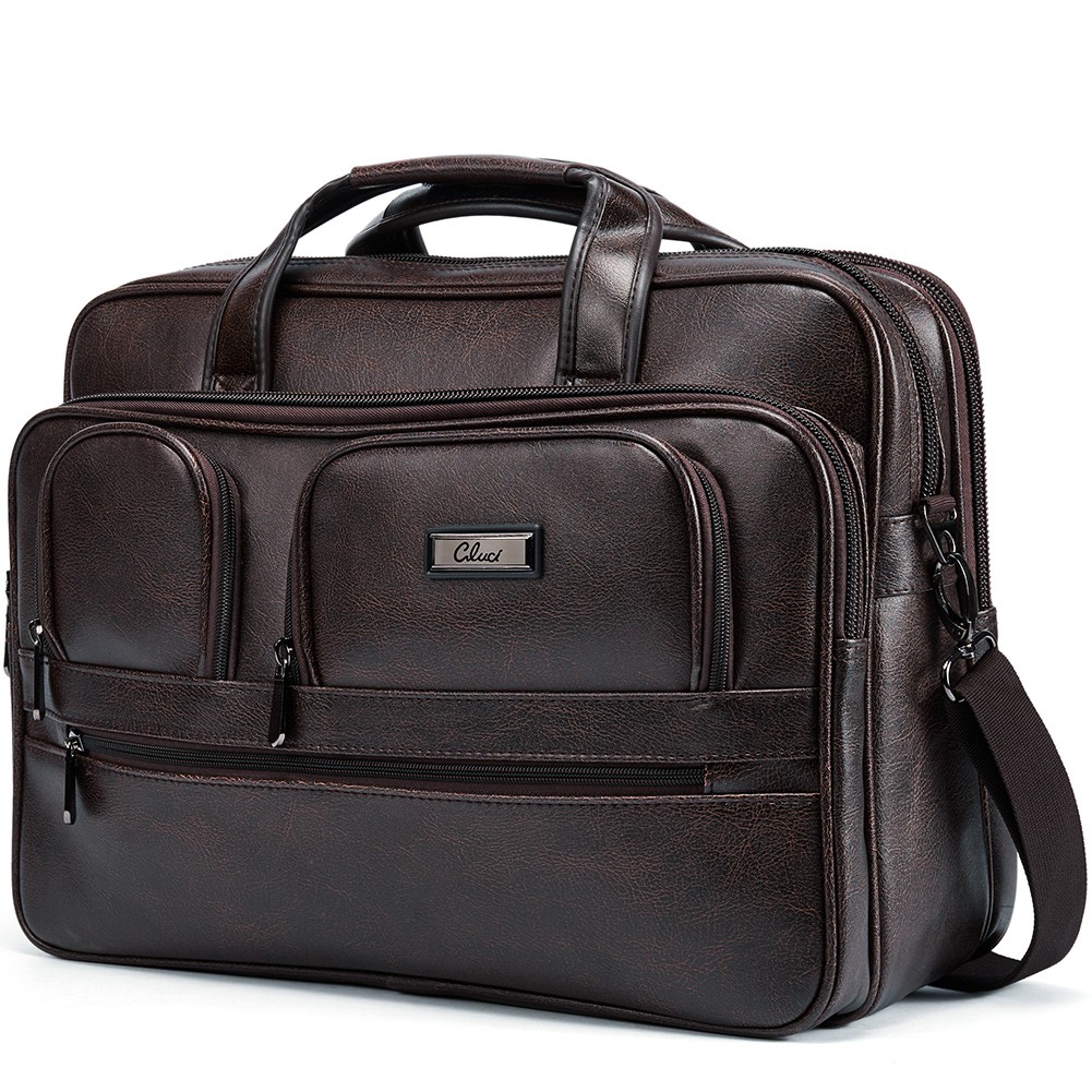 Bostanten Men's Briefcase Laptop Bag - Brown | Shopee Malaysia