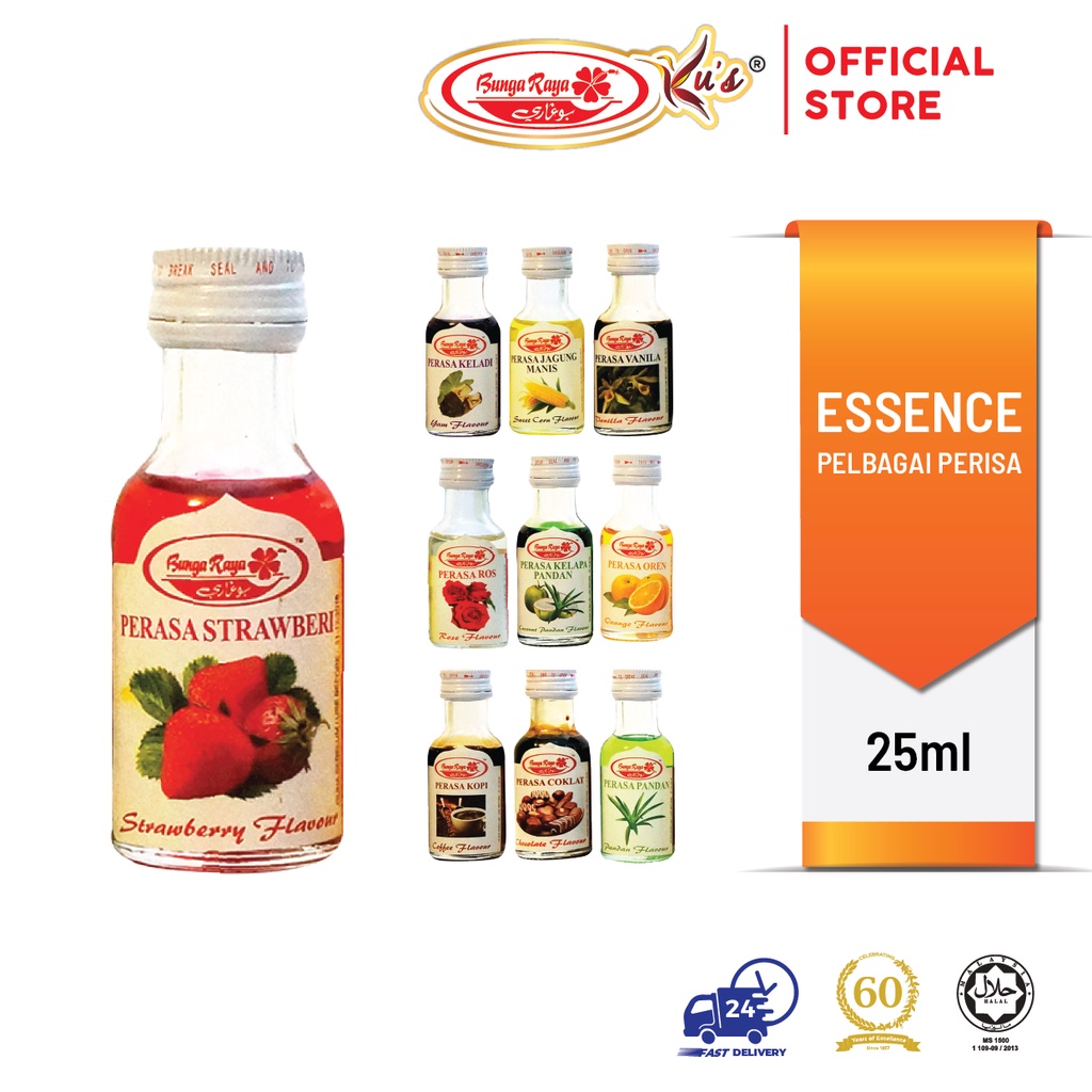 BUNGA RAYA KUS Esen Makanan 25ml || BUNGA RAYA KUS Food Essence 25ml