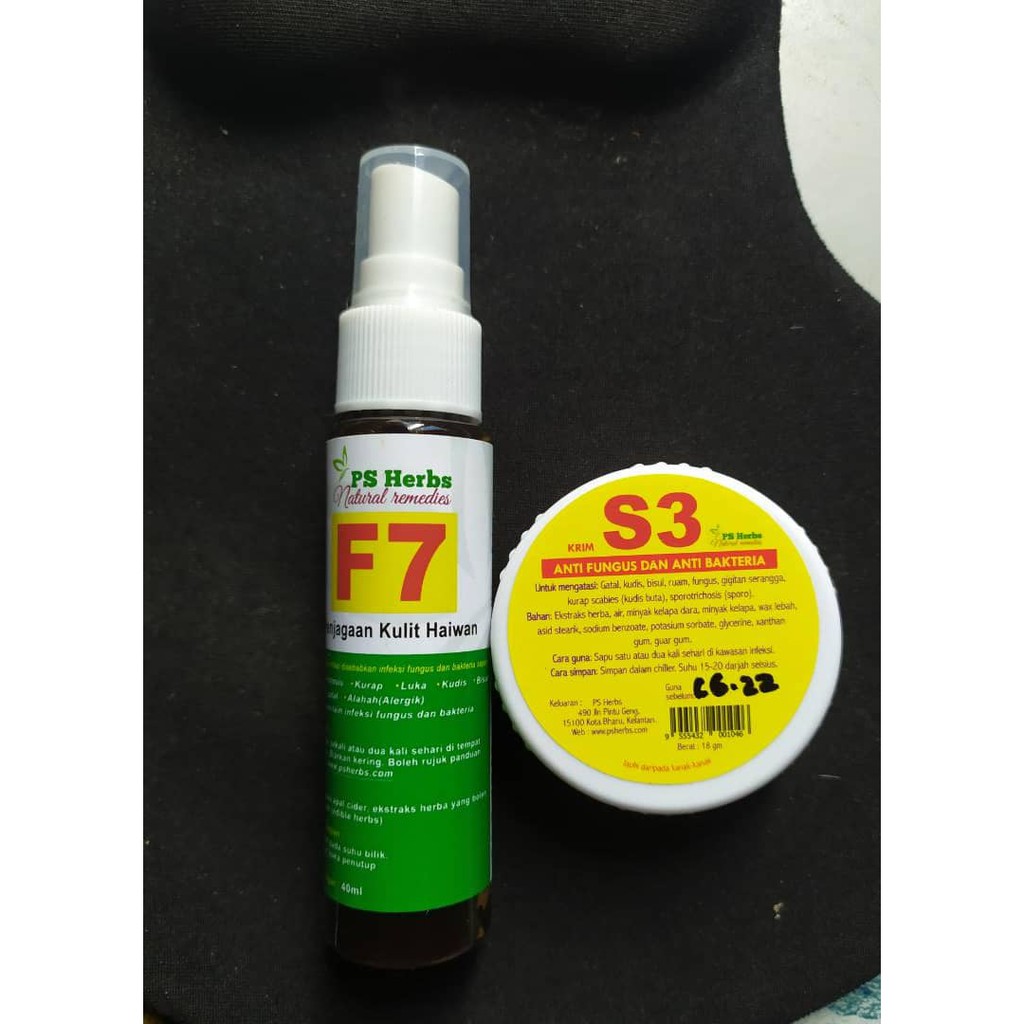 Ready Stock Spray F7 Cream S3 Serbuk Fp1 Ps Herbs For Cats Kucing Sporo Kudis Luka Shopee Malaysia