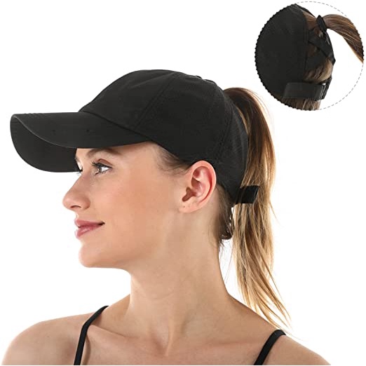 Premium Have Womens Criss Cross Ponytail Baseball Cap Adjustable High Messy Bun Ponycap Quick Drying Mesh Hat Breatha... - Image 3