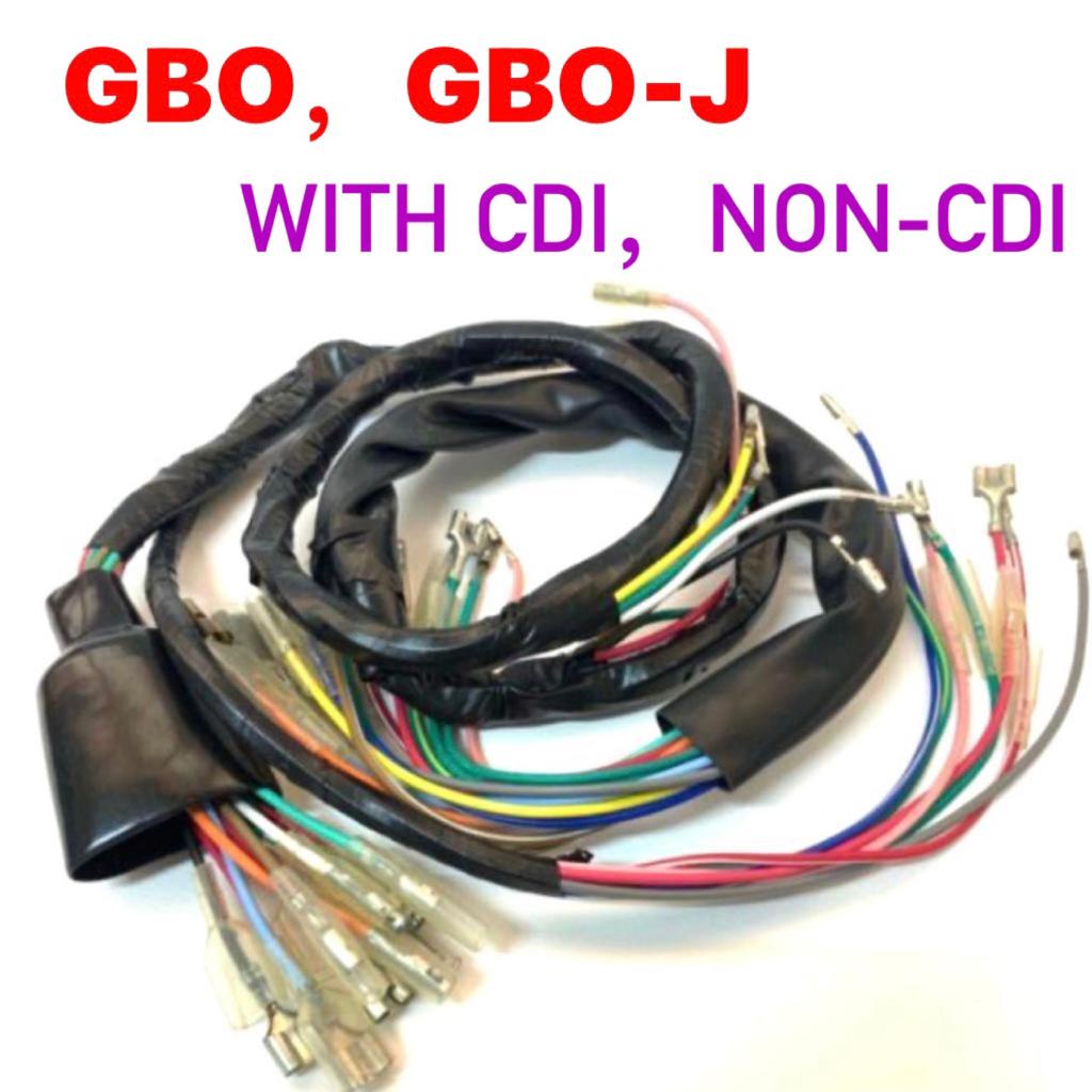 HONDA GBO / GBOJ WIRING (WITH CDI / NON CDI) // GBO J GBO-J HARNESS