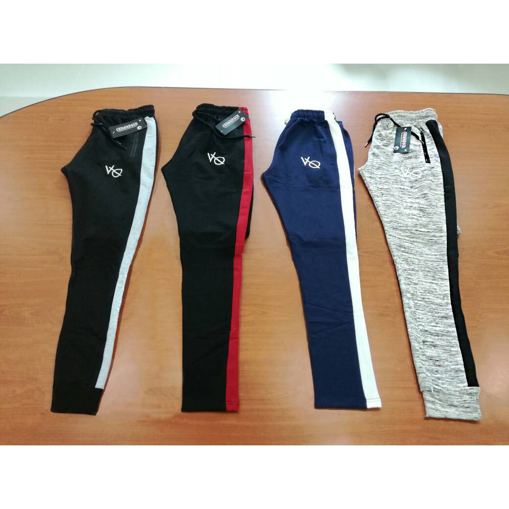 vanquish black tapered cargo sweatpants