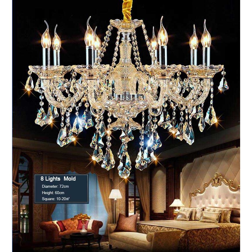 Classic Crystal Chandeliers Europeanstyle Amber Crystal Chandelier