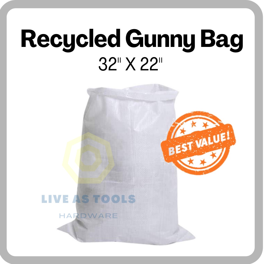 Recycled Gunny Bag/ Sugar Bag / Beg Guni/ Beg Gula 32" X 22" / Beg Sampah/ Sack/ Rice Bag