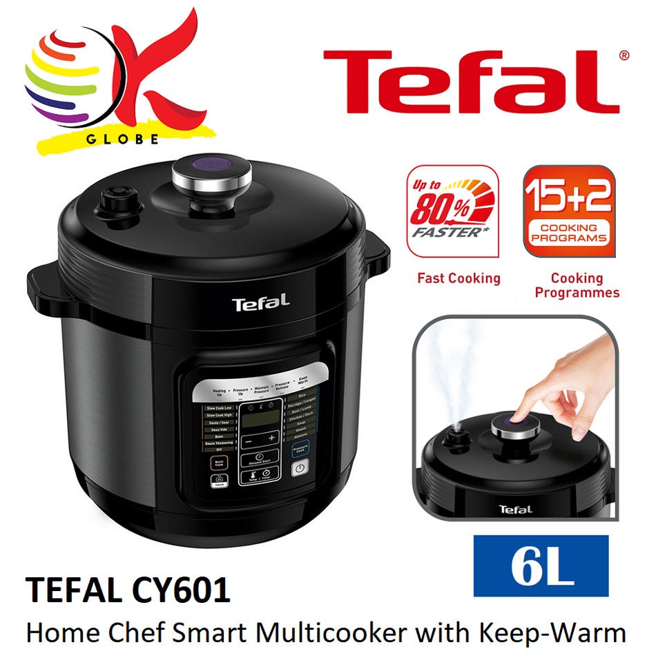 TEFAL CY601 (CY601D) 6L HOME CHEF SMART MULTICOOKER PRESSURE COOKER
