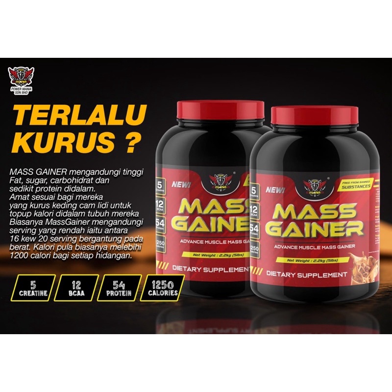 Free Shipping Mass Gainer Powermania Shopee Malaysia