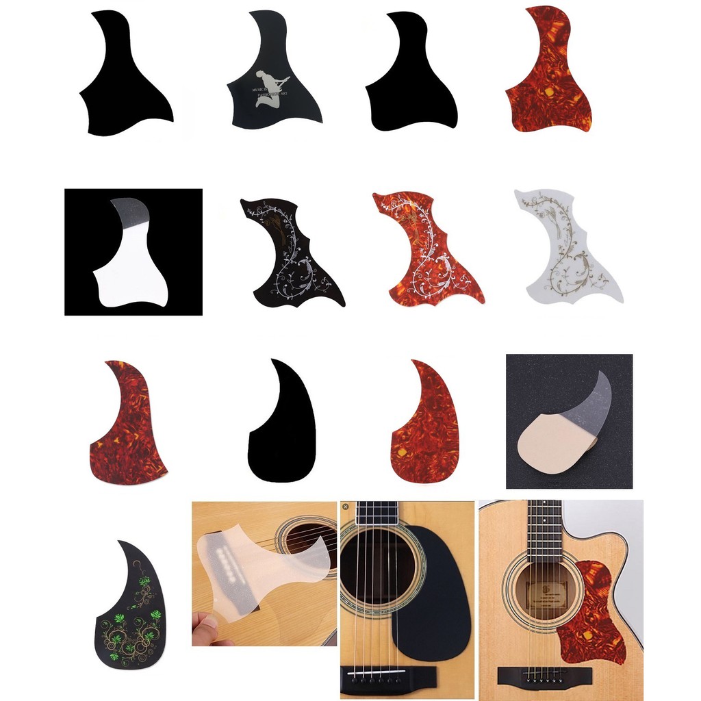 Pick Guard Folk Semi Acoustic Guitar Pickguard Sticker Shopee Malaysia