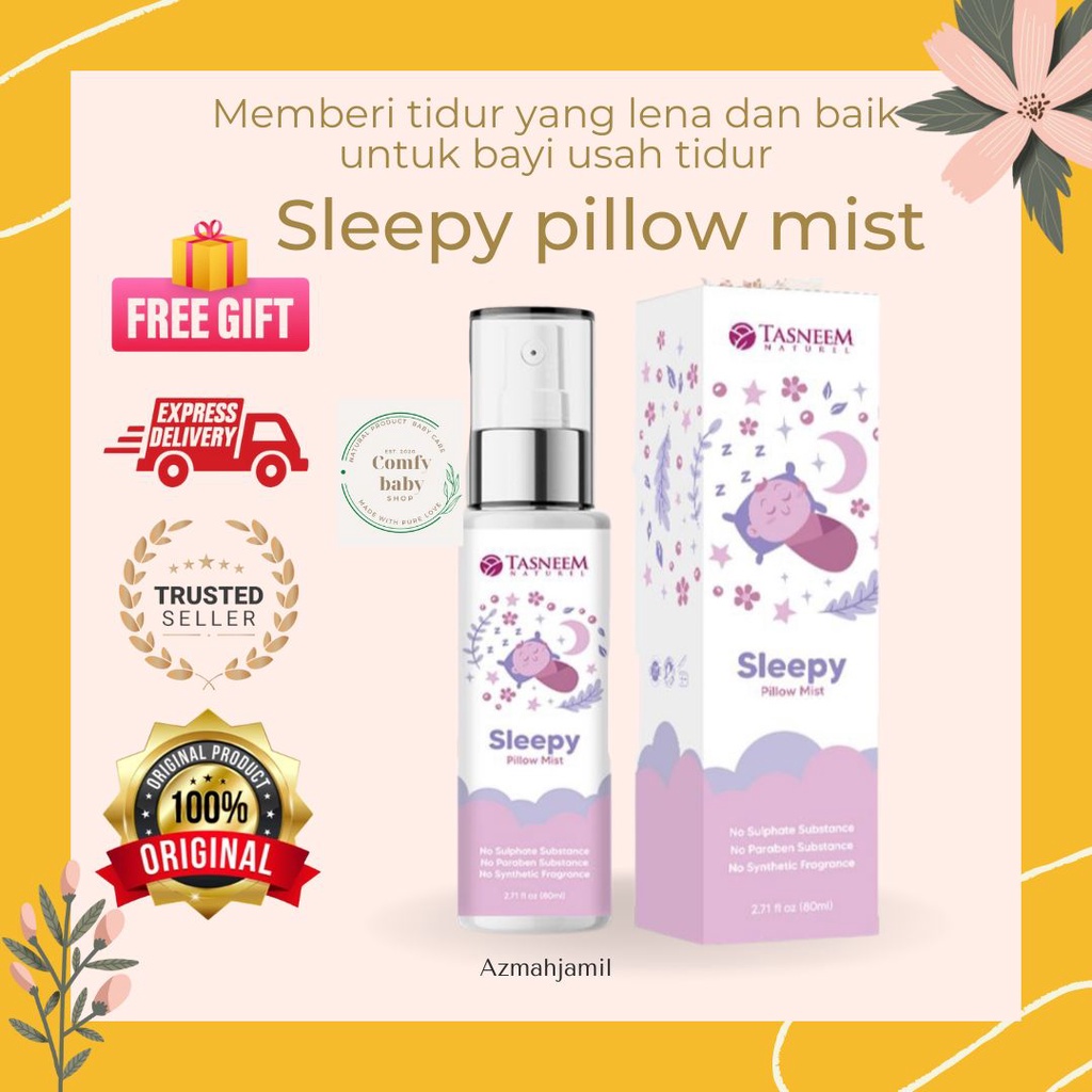 sleepy pillow mist Tasneem naturel spray tidur tasneem Shopee Malaysia