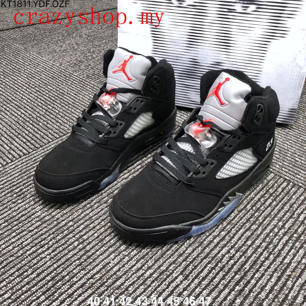 air jordan 5 preto
