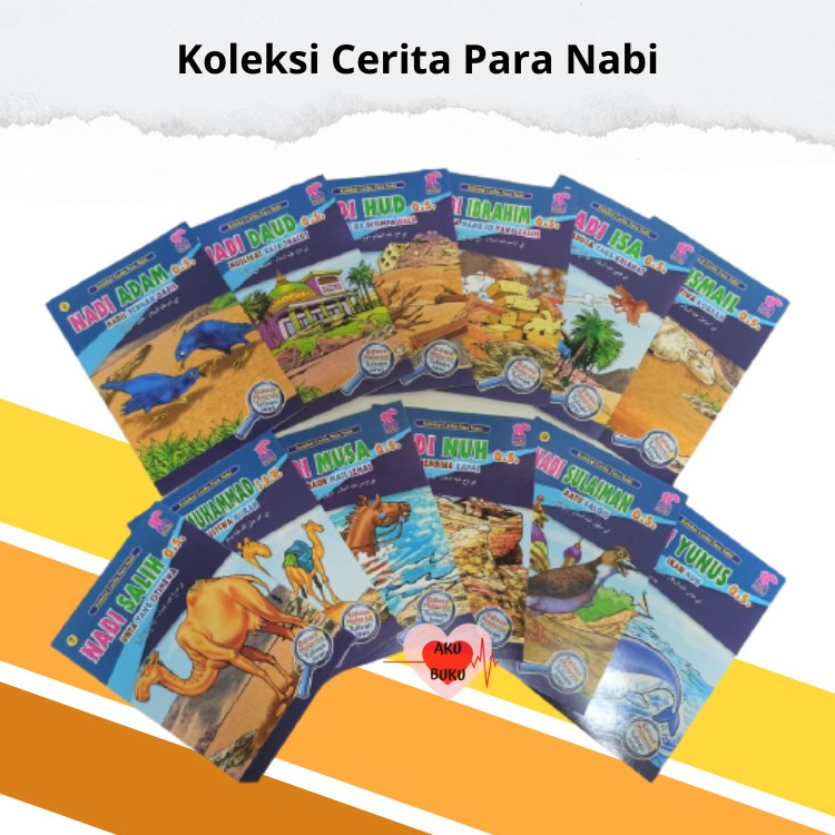 🔥Koleksi Cerita Para Nabi (12 Tajuk)(Dwibahasa Malay-jawi)(Story Book ...