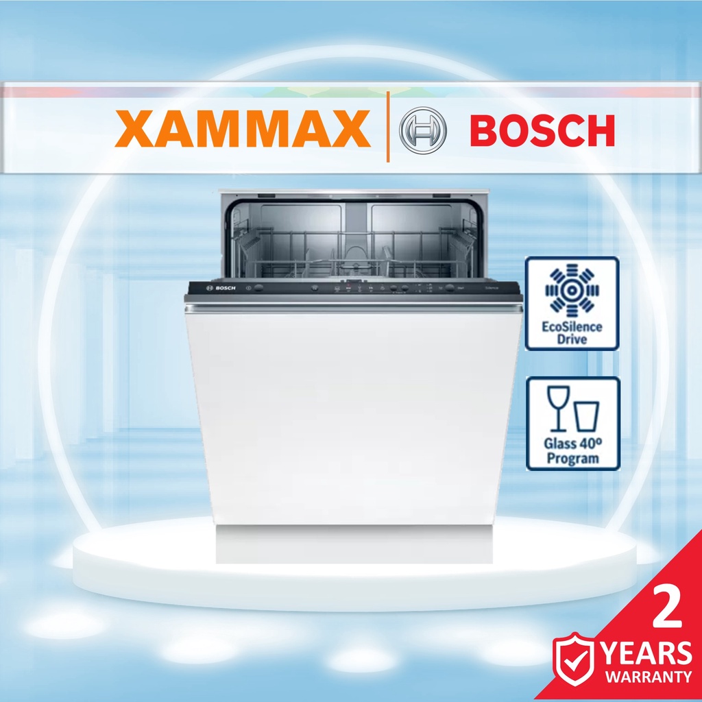 BOSCH - SMV25BX03R - Serie 2 Fully-integrated Built-in Dishwasher / Eco Silence / Multiple Water Protection / Built-in