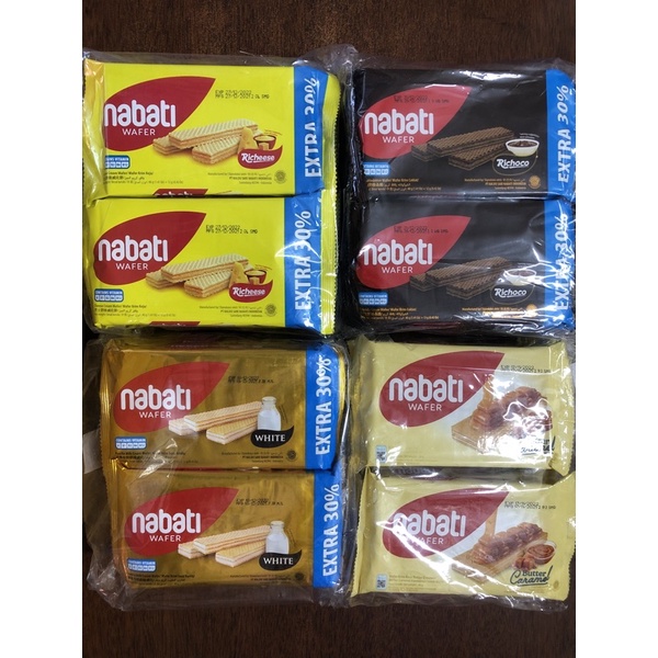 NABATI CREAM WAFER 10packets RICHOCO/RICHEESE/BUTTER CARAMEL AND ...