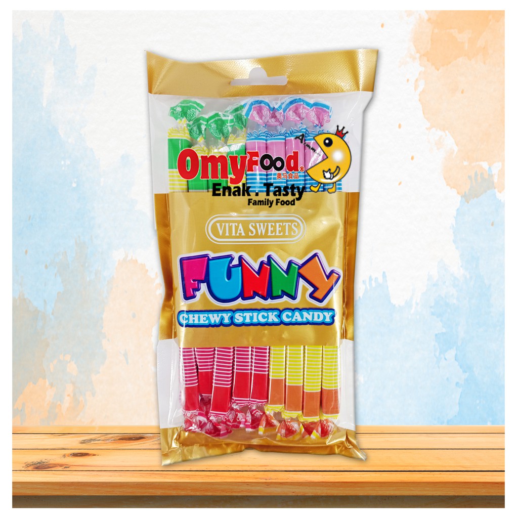 8g x 18pcs Funny Chewy Stick Candy