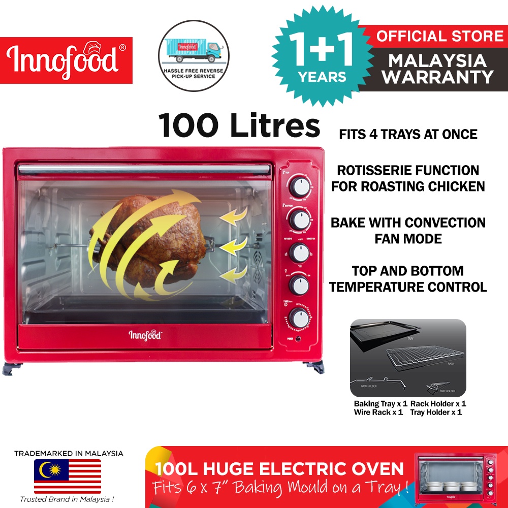 Innofood Electric Oven With Timer (100L) KT-Cl100R