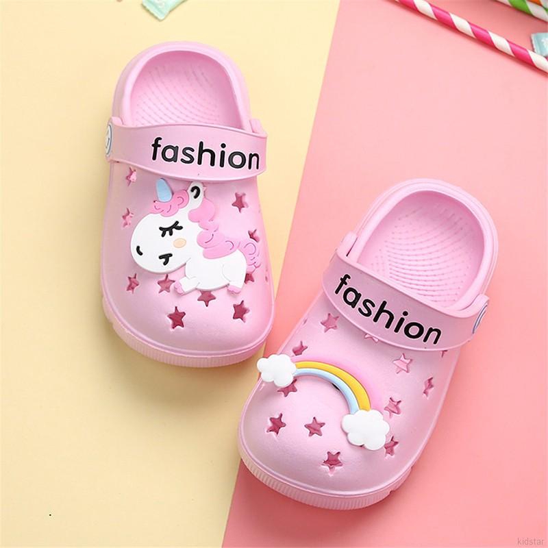 GIRLS JELLY CLOSED SHOES BEACH POOL GARDEN PINK BLUE SANDALS
