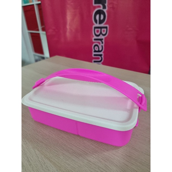 Tupperware for LUNCH ON / Click To Go REctangular Divided / 1set / 900ml / Non microwavable