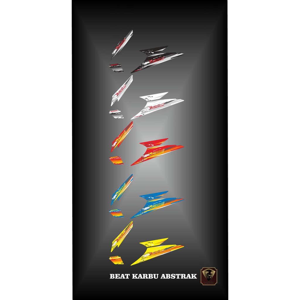 Striping CarburetorBEAT - Decal Sticker CarburetorBEAT 2008-2012 abstract