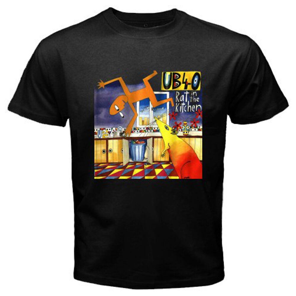 New Ub40 Rat In The Kitchen Reggae Pop Band Men S Black T Shirt